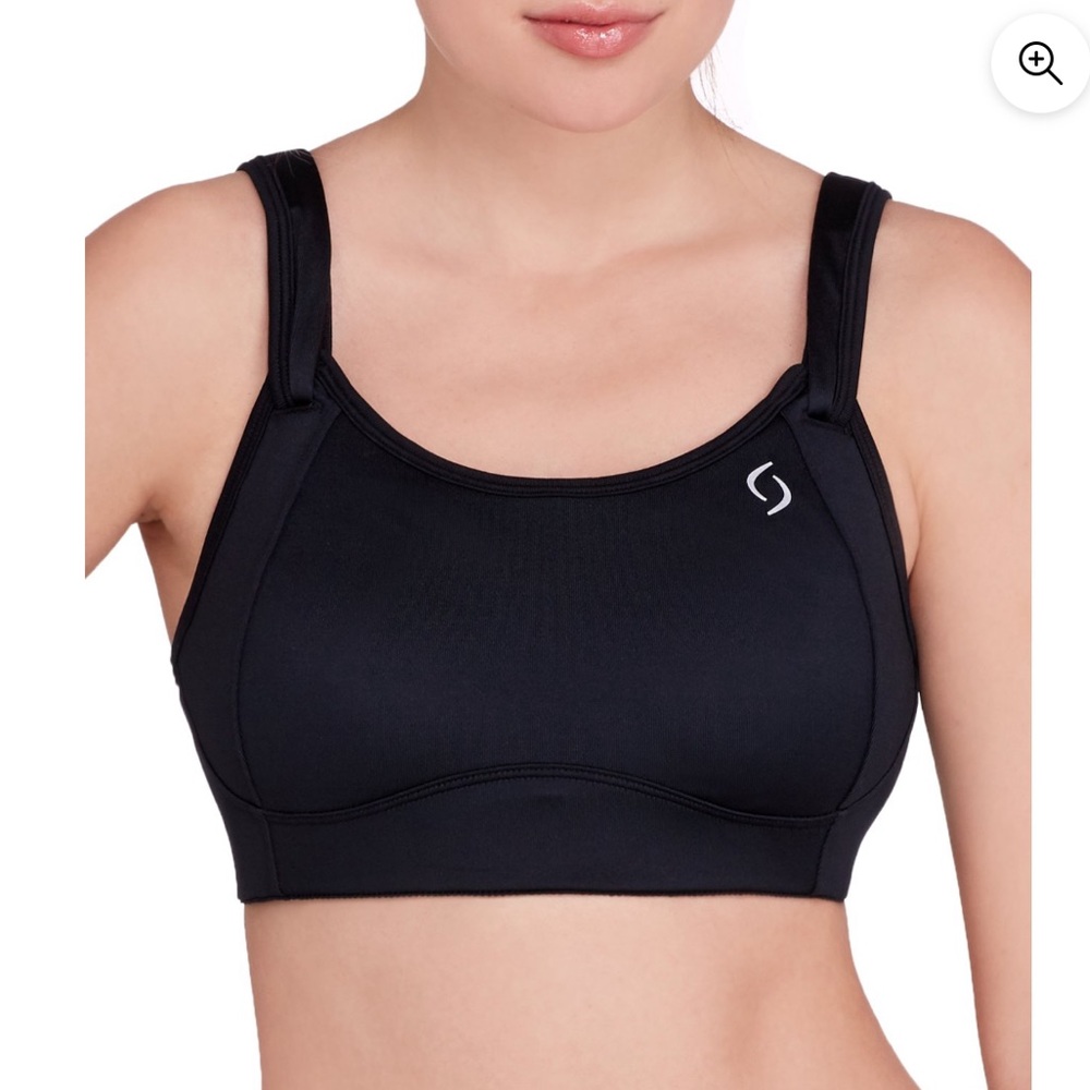 Brooks Moving Comfort Fiona Impact Wire Free Black Sports Bra